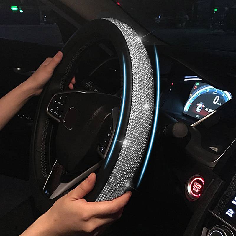 Rhinestone Steering Wheel Cover 